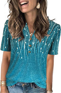 Womens Summer Tops 2026 Short Sleeve Shirts Beach Vacation Outfits Dressy Casual Blouses