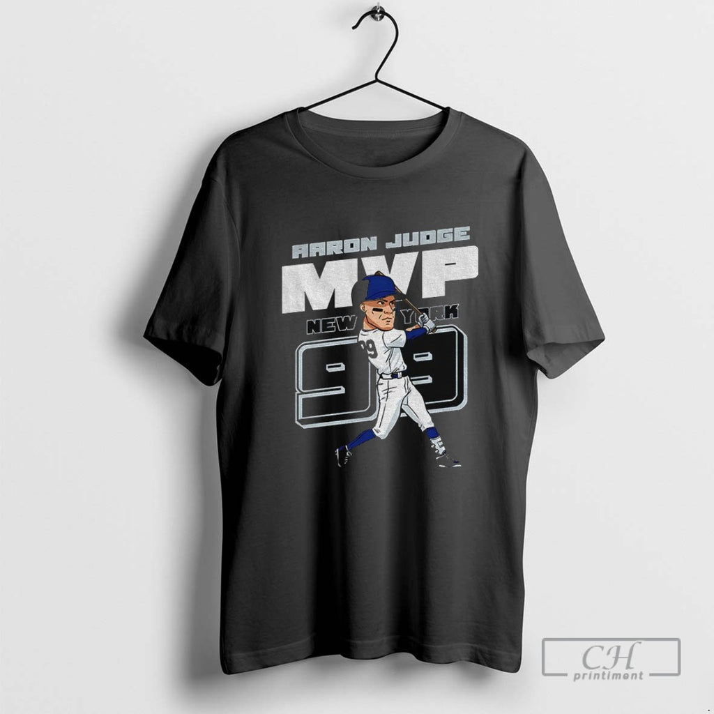 Aaron Judge Mvp Caricature New York Yankees Mlb Baseball Cartoon