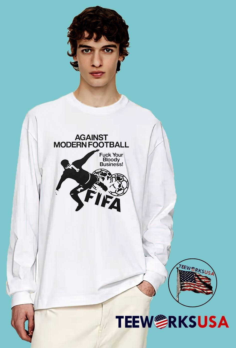 Against Modern Football Fuck Your Bloody Business FIFA T-Shirt
