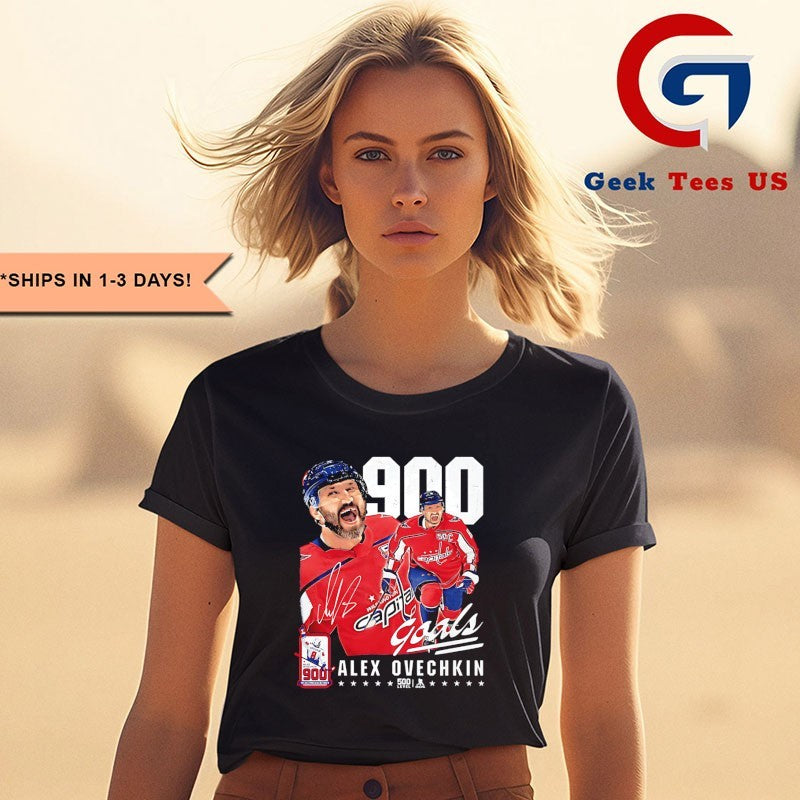 Alex Ovechkin Washington Capitals NHL 900 Goals shirt