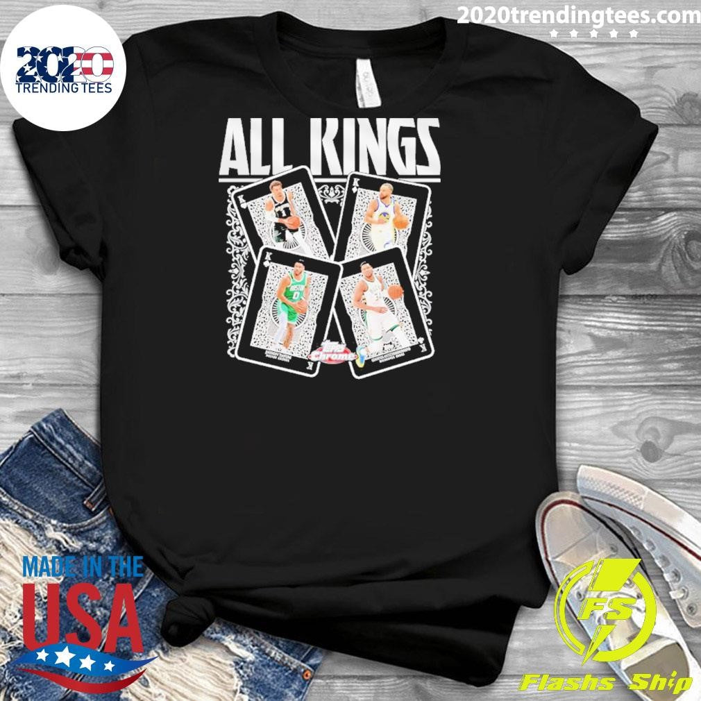 All Kings Topps Chrome Victor Wembanyama Stephen Curry Jayson Tatum And Giannis Antetokounmpo Shirt