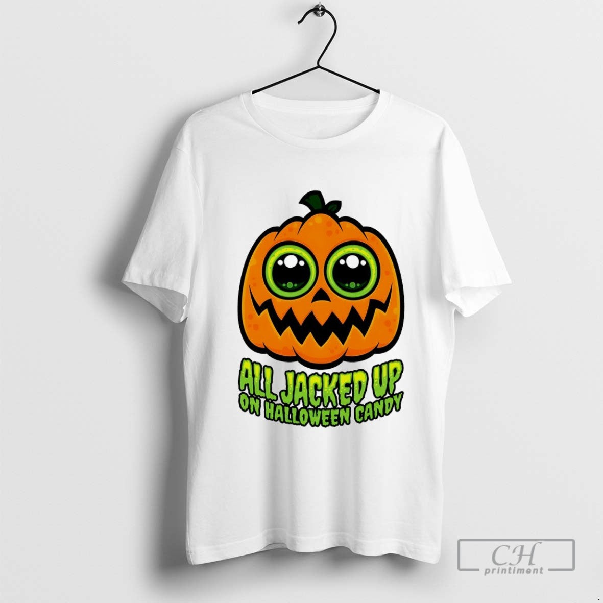 All Jacked Up On Halloween Candy Pumpkin