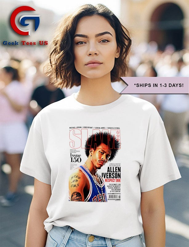 Allen Iverson Philadelphia 76ers NBA Slam shirt