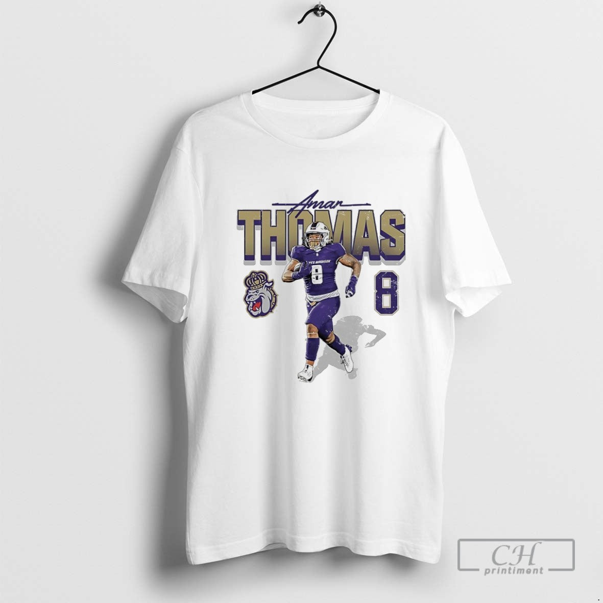 Amar Thomas 8 Ncaa James Madison Dukes Football Player
