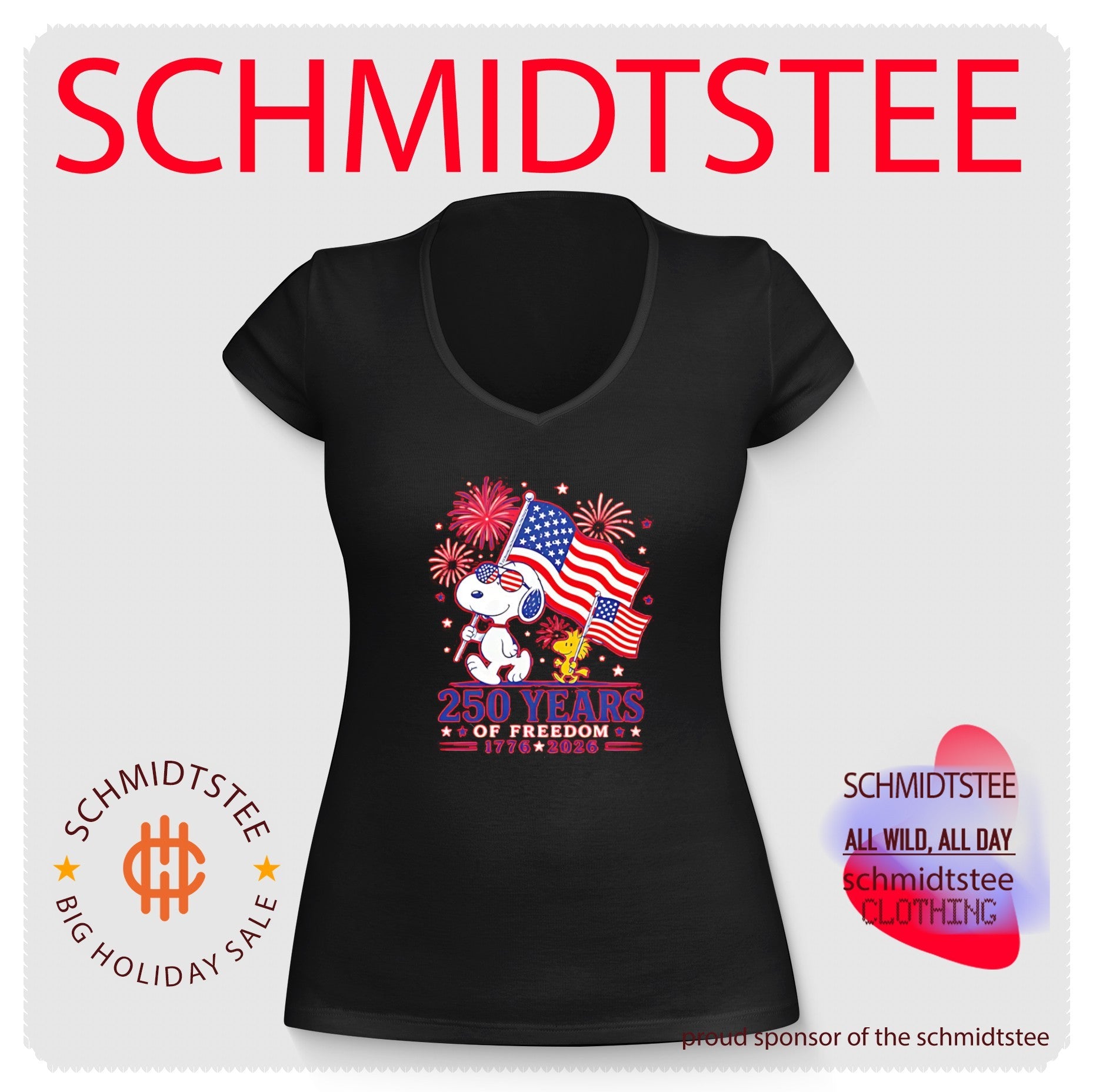 America 250 Years Of Freedom Snoopy Shirt