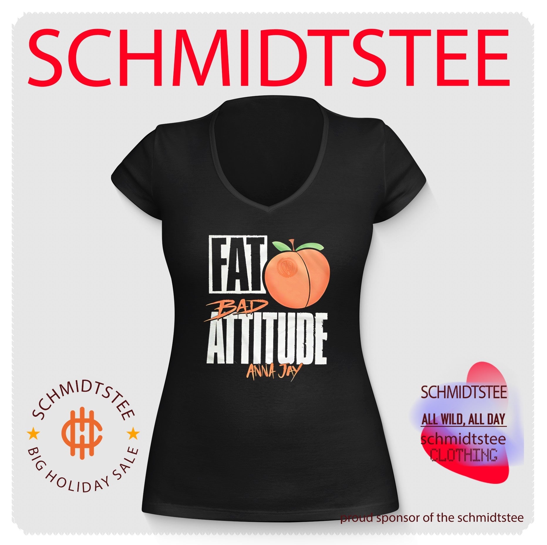 Anna Jay fat bad attitude shirt