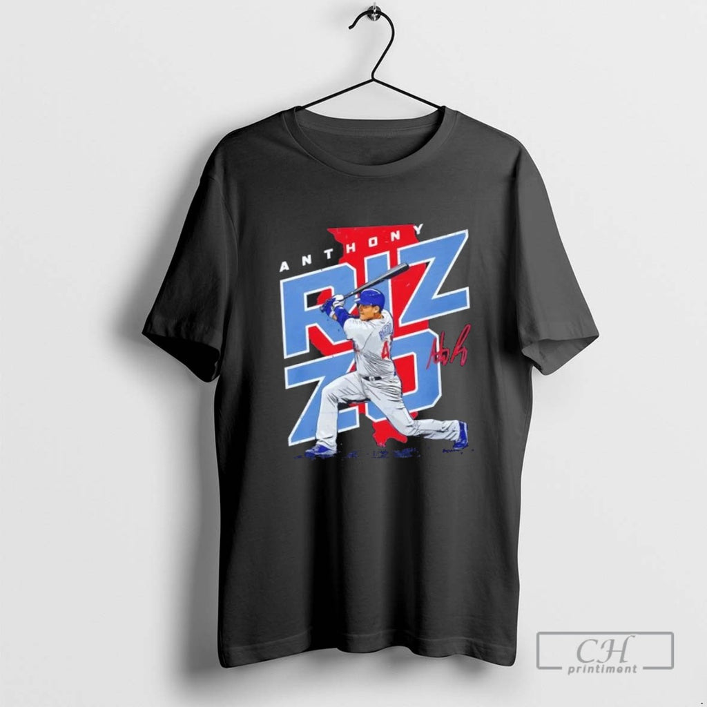 Anthony Rizzo Chicago Cubs Player Map Signature