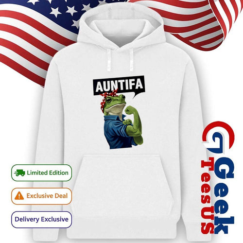 Antifa Frog Christmas Rosie the Riveter shirt