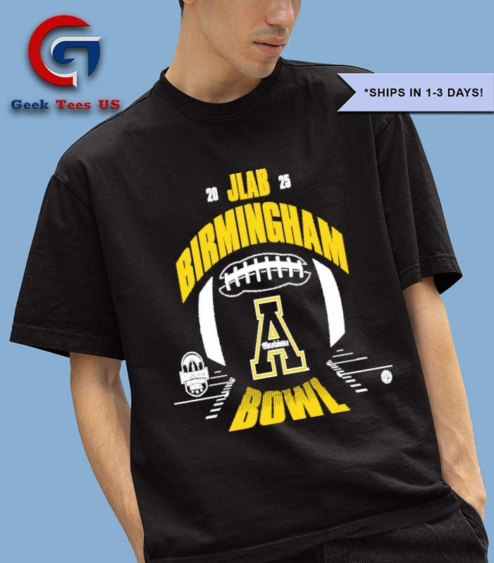 Appalachian State Mountaineers JLAB Birmingham Bowl 2025 T-shirt