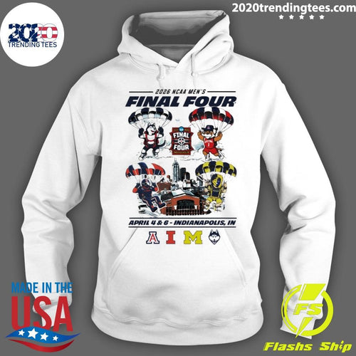 Arizona Illinois Michigan Huskies Something Inked Ivory 2026 Men’s Basketball Final Four Mascot Shirt
