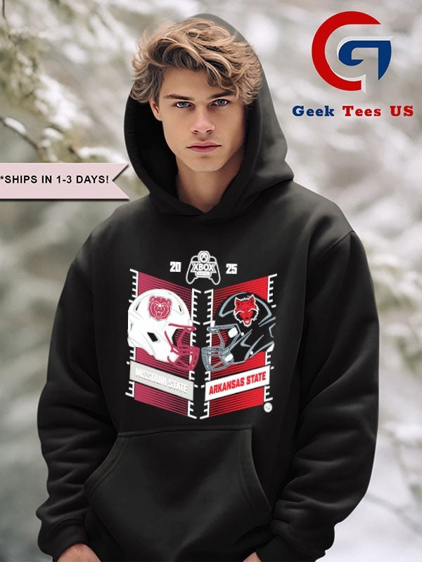 Arkansas State Red Wolves vs Missouri State Bears 2025 Xbox Bowl h2h T-shirt
