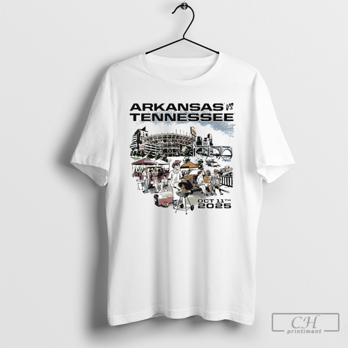 Arkansas Vs Tennessee Game Day 2025 October 11th T Shirt Tee