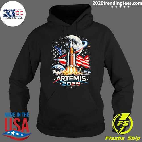 Artemis 2026 American Rocket Launch to The Moon Landing Shirt