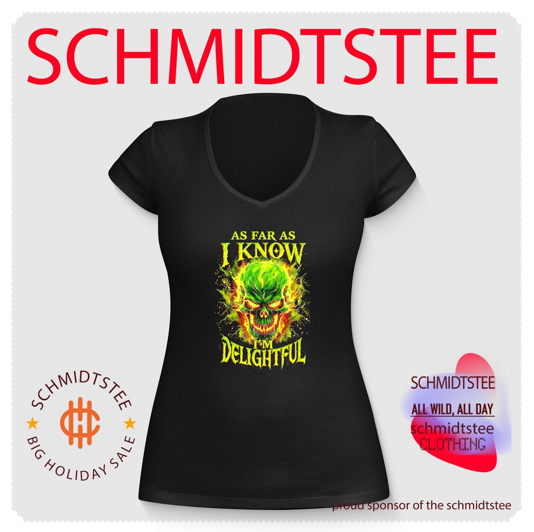 As far as I know I’m delightful skull illustration shirt