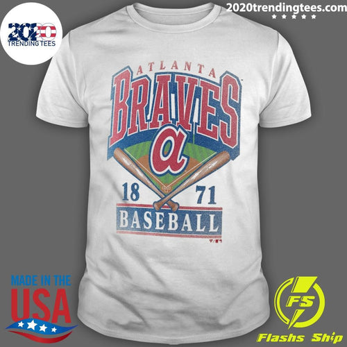 Atlanta Braves A 1871 Profile Big & Tall Screen Print Shirt