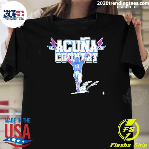 Atlanta Braves MLB Ronald Acuña Jr. Country 2026 Signature Shirt