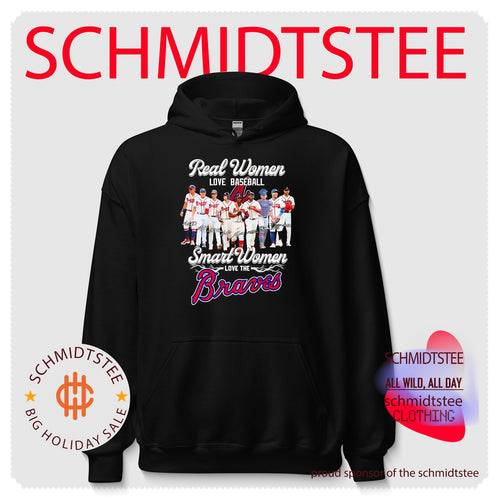 Atlanta Braves real women love baseball smart women love Atlanta Braves shirt