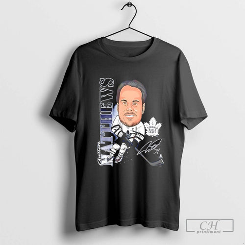 Auston Matthews Toronto Maple Leafs Player Signature Caricature