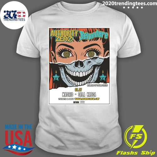 Authority Zero And Belvedere Europe 2026 Shows Shirt