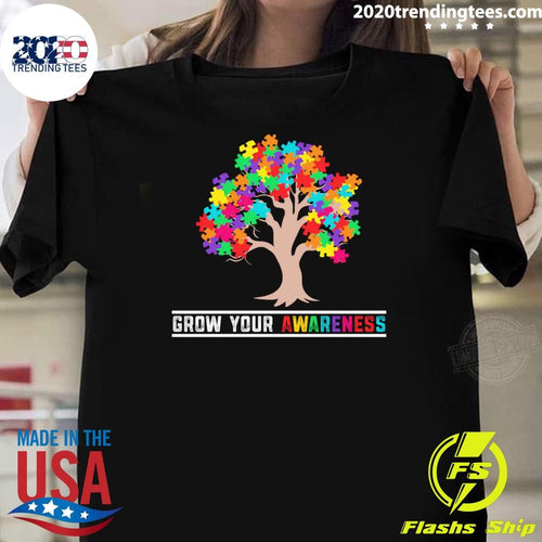 Autism Awareness Day Month Grow Your Awareness Baseball Shirt
