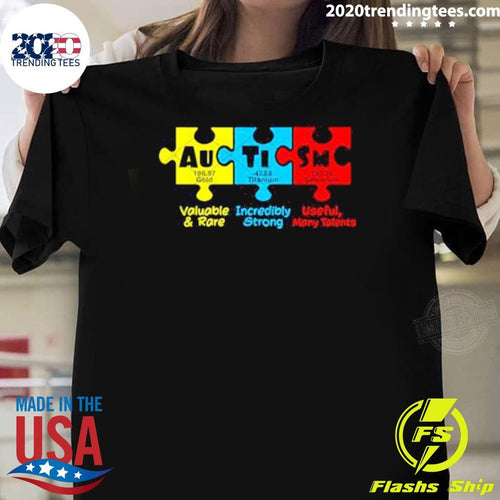 Autism Awareness Valuable and Rare Incredibly Strong User Many Talents 2026 Shirt