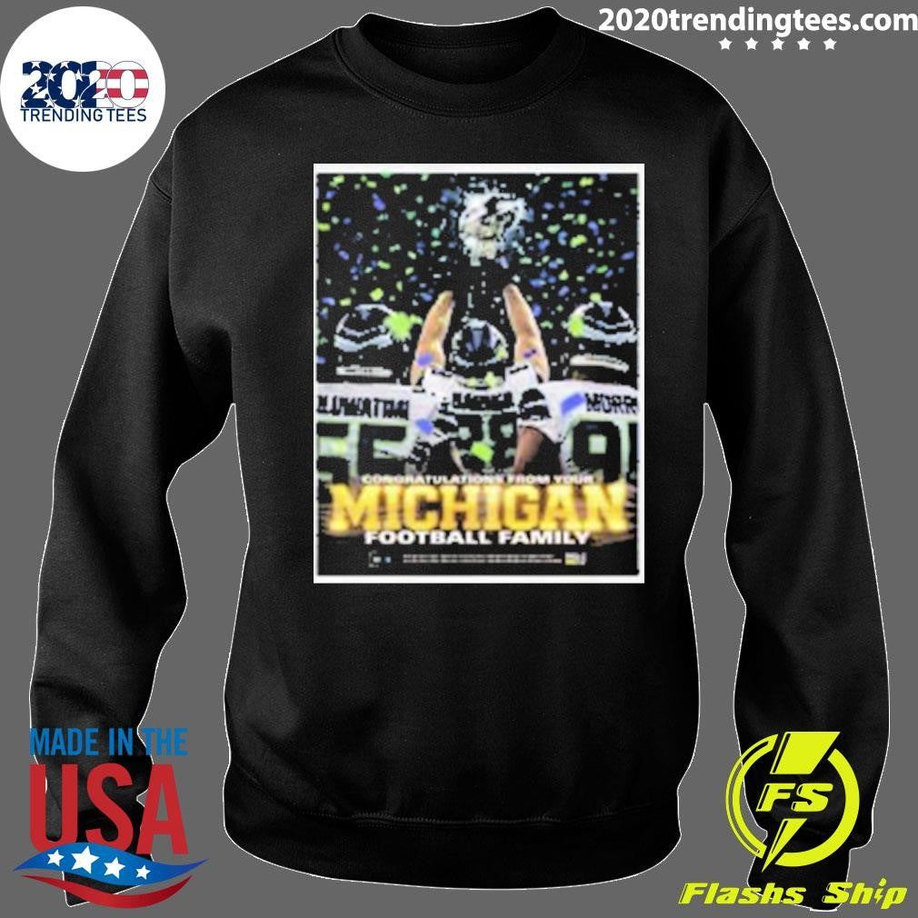 Awesome Oluwatimi Barner Morr Seattle Seahawks Holding Trophy Congratulations From Your Michigan Shirt