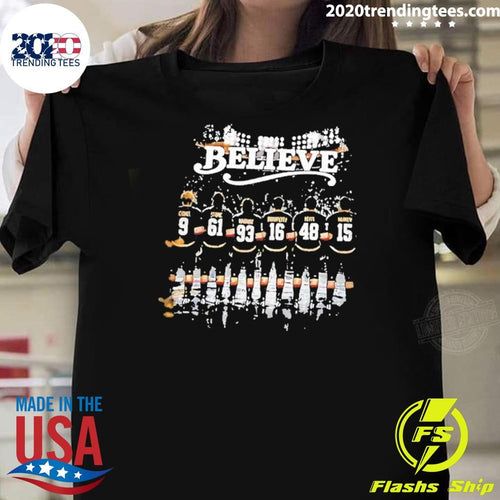 Awesome Vegas Golden Knights Nhl Team Believe Hockey Shirt
