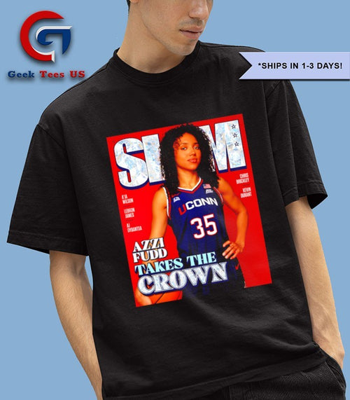 Azzi Fudd UConn Huskies WNBA Takes the Crown 2025 Final Four MOP Slam shirt