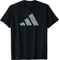 Badge of Sport Shoes Three Bar Graphic T-Shirt