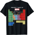 Ultimate Periodic Table Of Elements Graphic Short Sleeve T-Shirt, Black, Small