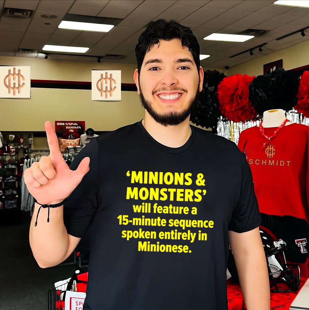 Minions & Monsters 15-Minute Minionese Sequence shirt