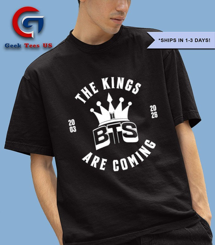BTS The Kings Are Coming 2026 T-shirt