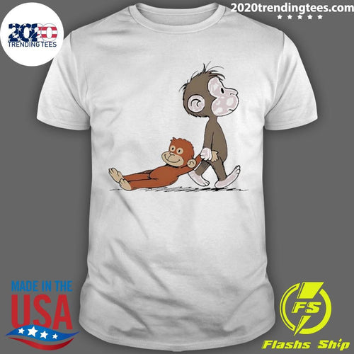 Baby Monkey Punch And His Toy Cartoon Shirt