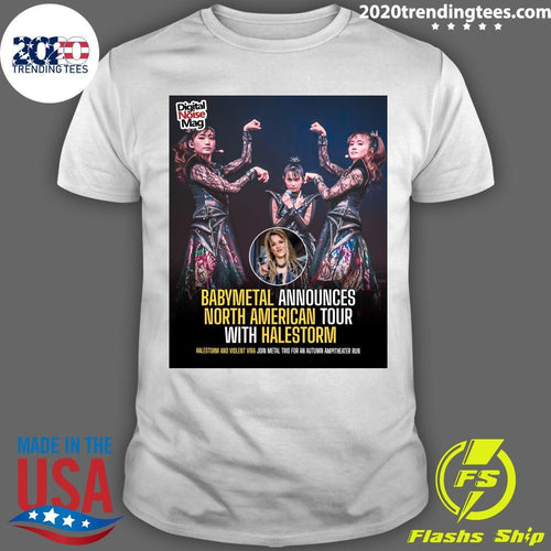 Babymetal North American Tour With Halestorm Announces 2026 Shirt