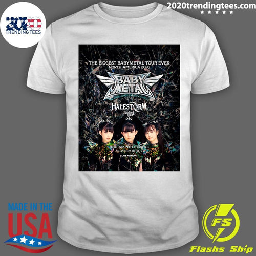 Babymetal World Tour 2026 With Halestorm & Violent Vira At Rbc Amphitheatre On September 7 Shirt