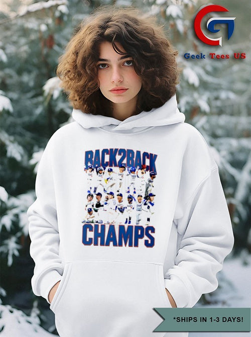 Back 2 Back Los Angeles Dodgers baseball 2025 caricature shirt