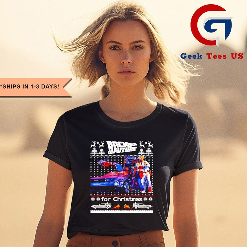 Back To The Future ugly Christmas shirt