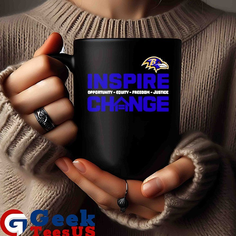 Baltimore Ravens 2025-26 Inspire Change Freedom Justice shirt