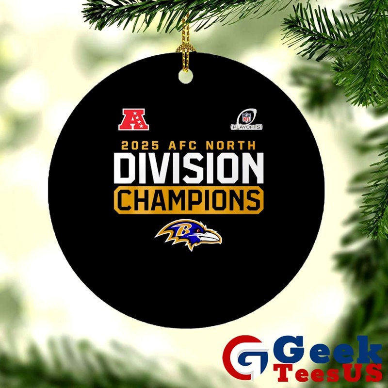 Baltimore Ravens 2025 AFC North Division Champions T-shirt