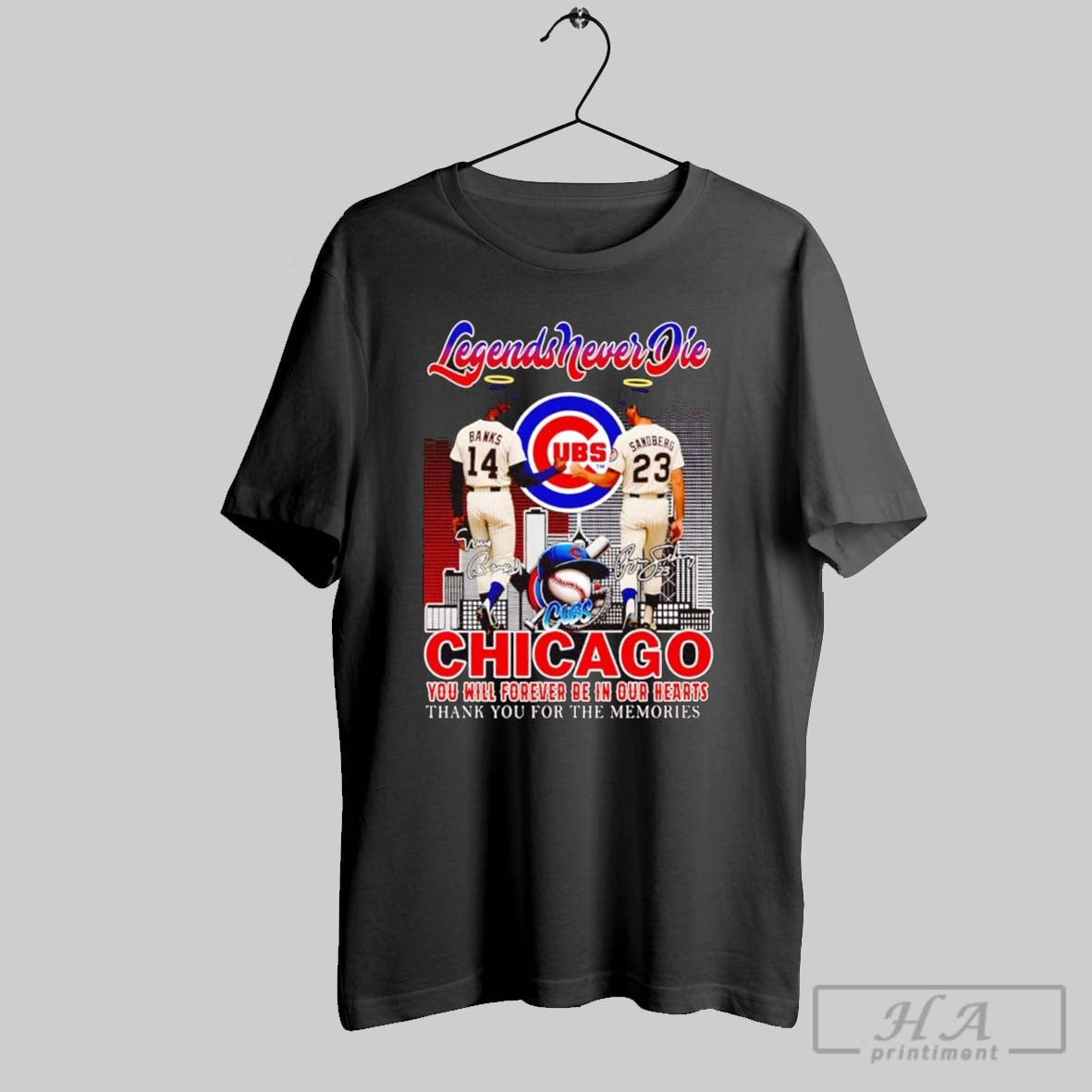 Banks And Sandberg Legends Never Die Chicago Cubs