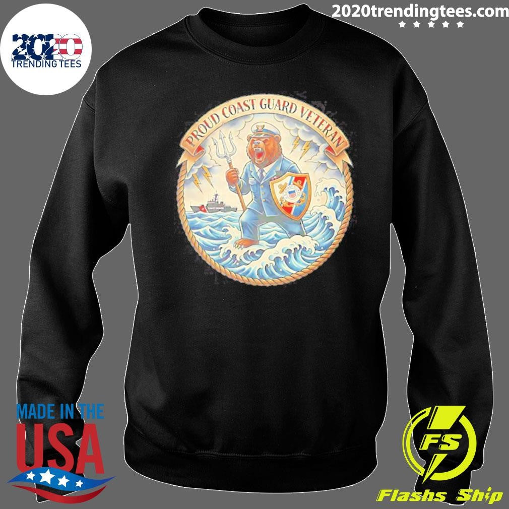 Bear Anthropomorphic Proud Coast Guard Veteran Shirt