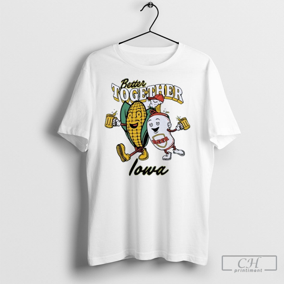 Better Together Iowa Lincoln Corn And Beer Mascot