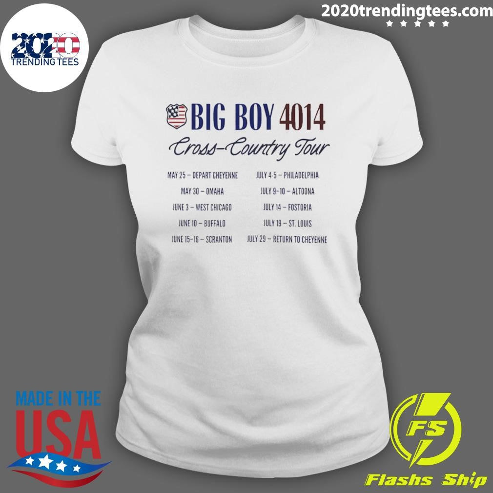 Big Boy 4014 Tour America 250 Train Shirt