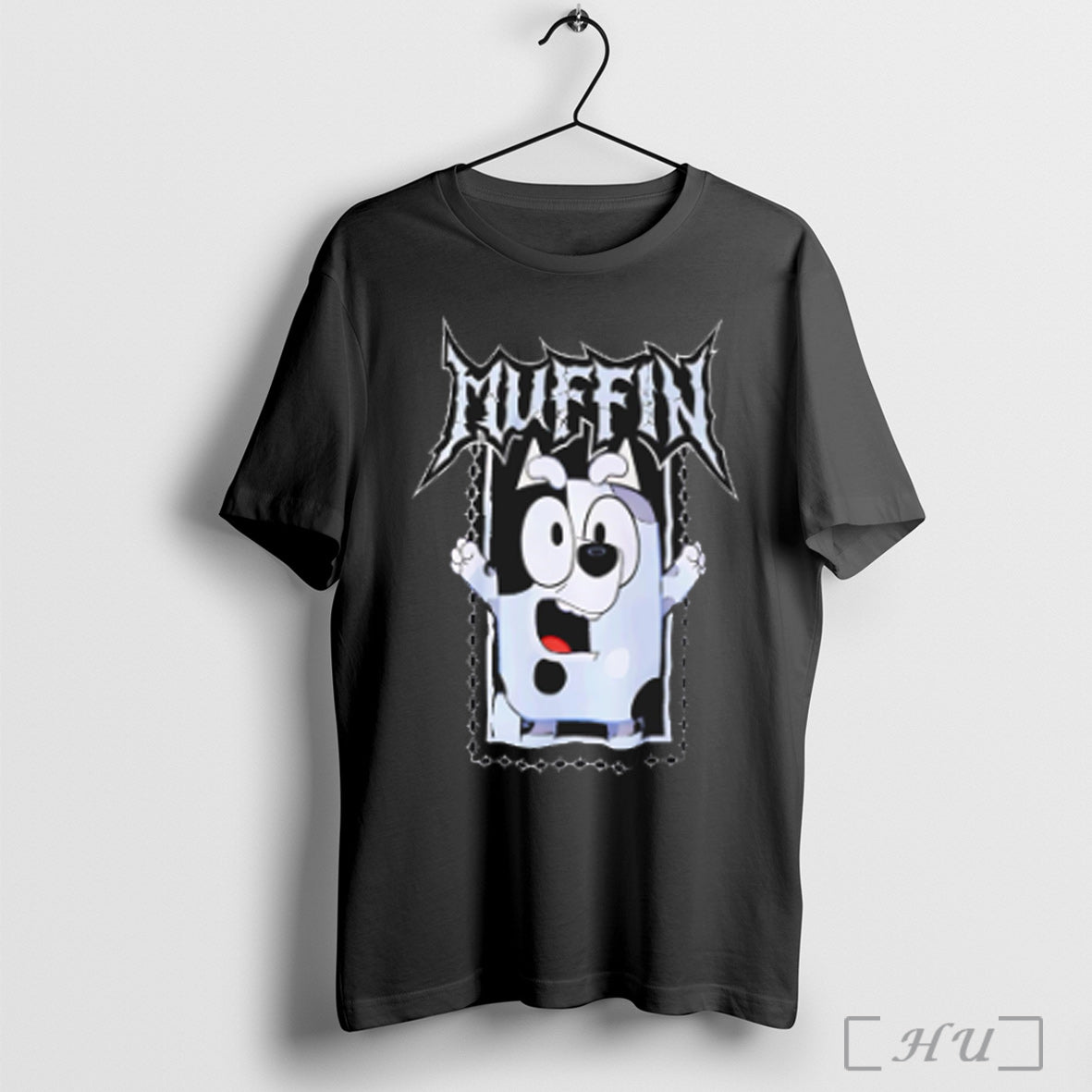 Bluey Muffin Metal Tie Dye T Shirt
