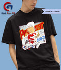 Bob Probert Detroit Red Wings hockey caricature T-shirt