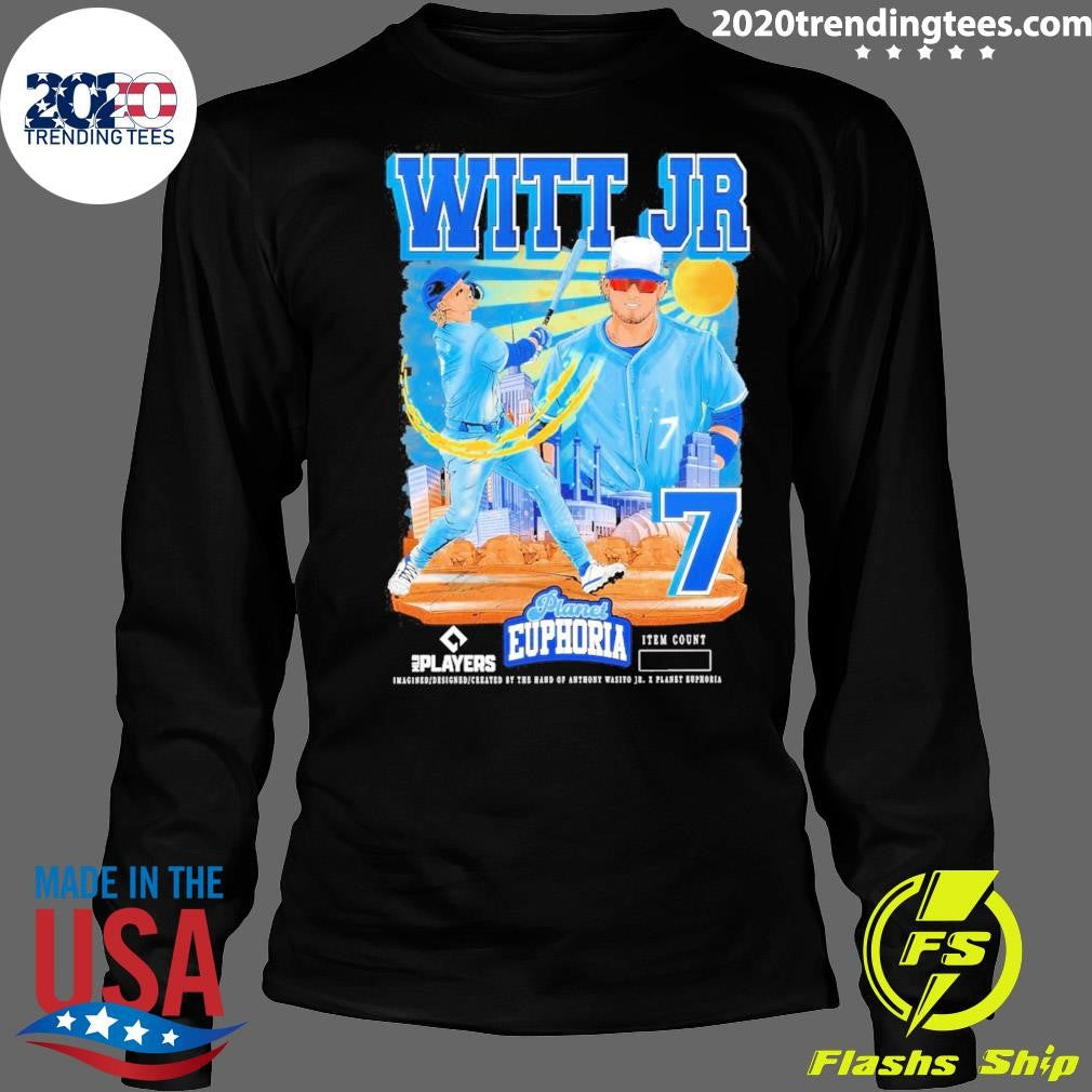 Bobby Witt Jr. V2 Kansas City Royals MLB Players Planet Euphoria Artwork 2026 Shirt