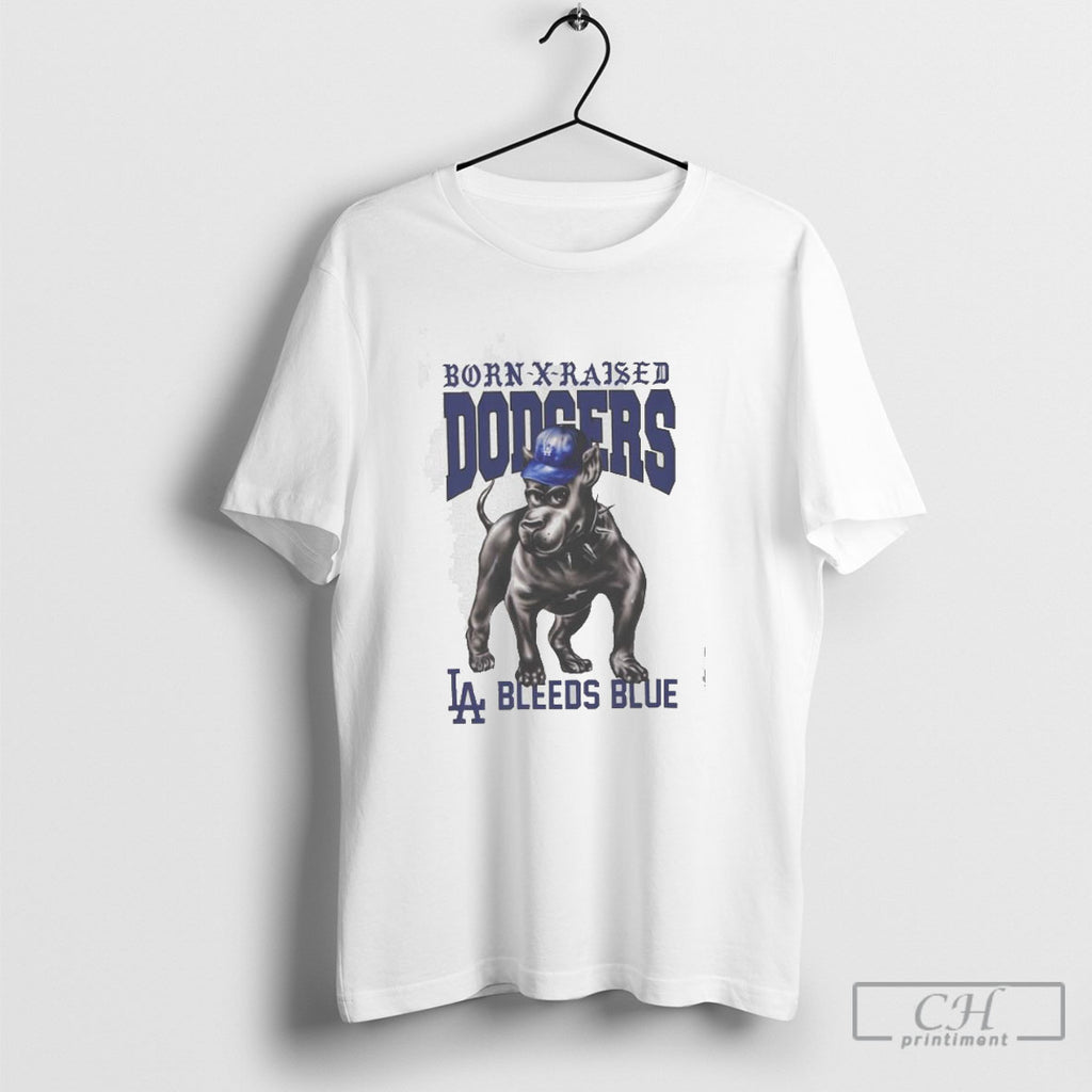 Born X Raised Dodgers Dog Bleeds Blue