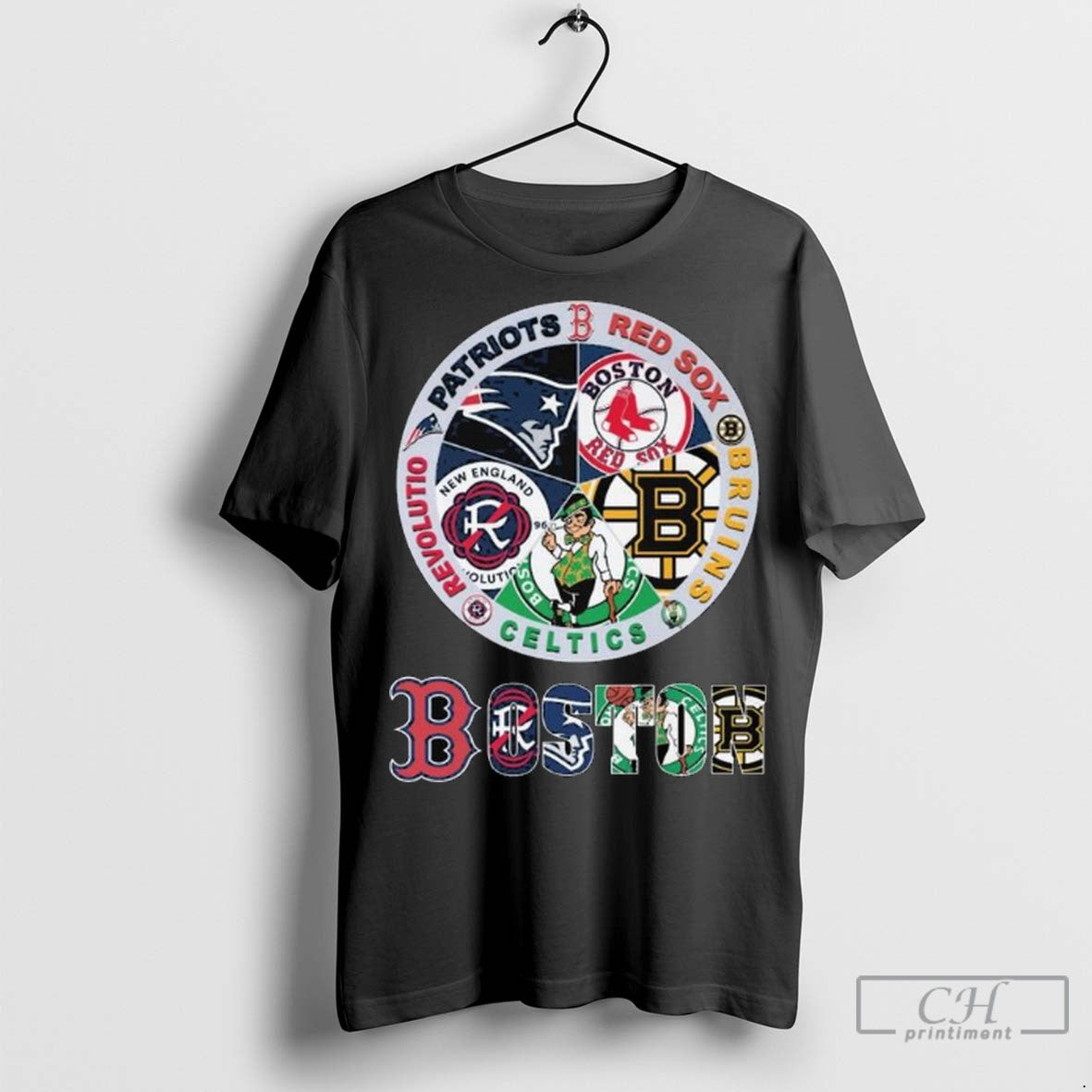 Boston Sports 2025 Patriots Red Sox Bruins Celtics And Revolutio Long Sleve