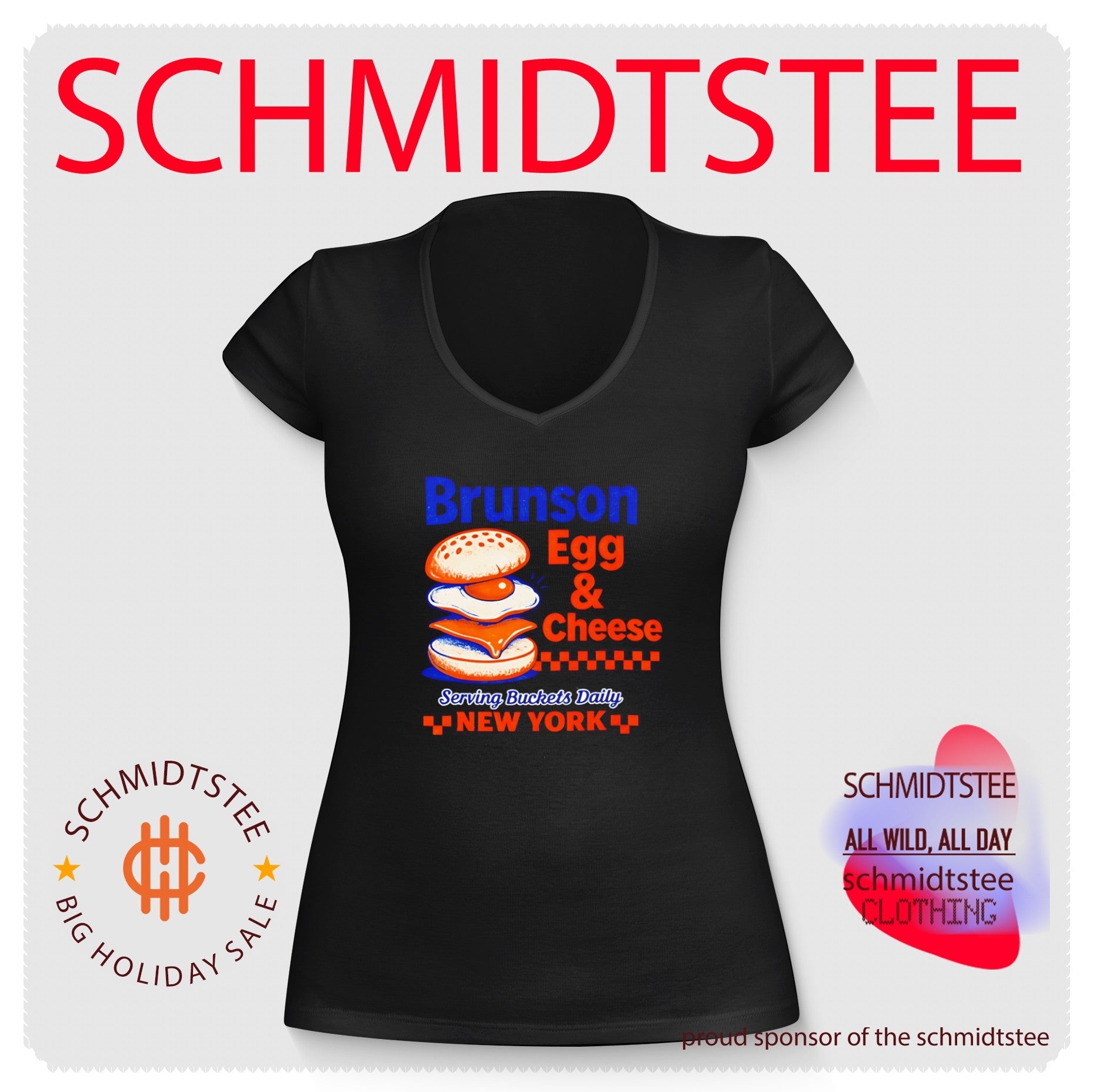 Brunson Egg & Cheese serving buckets daily New York Knicks shirt