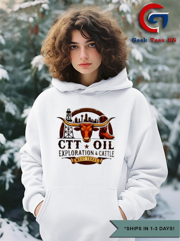 CTT Oil Exploration And Cattle West Texas T-shirt